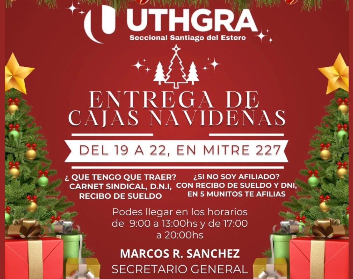 Llegaron las cajas navideñas