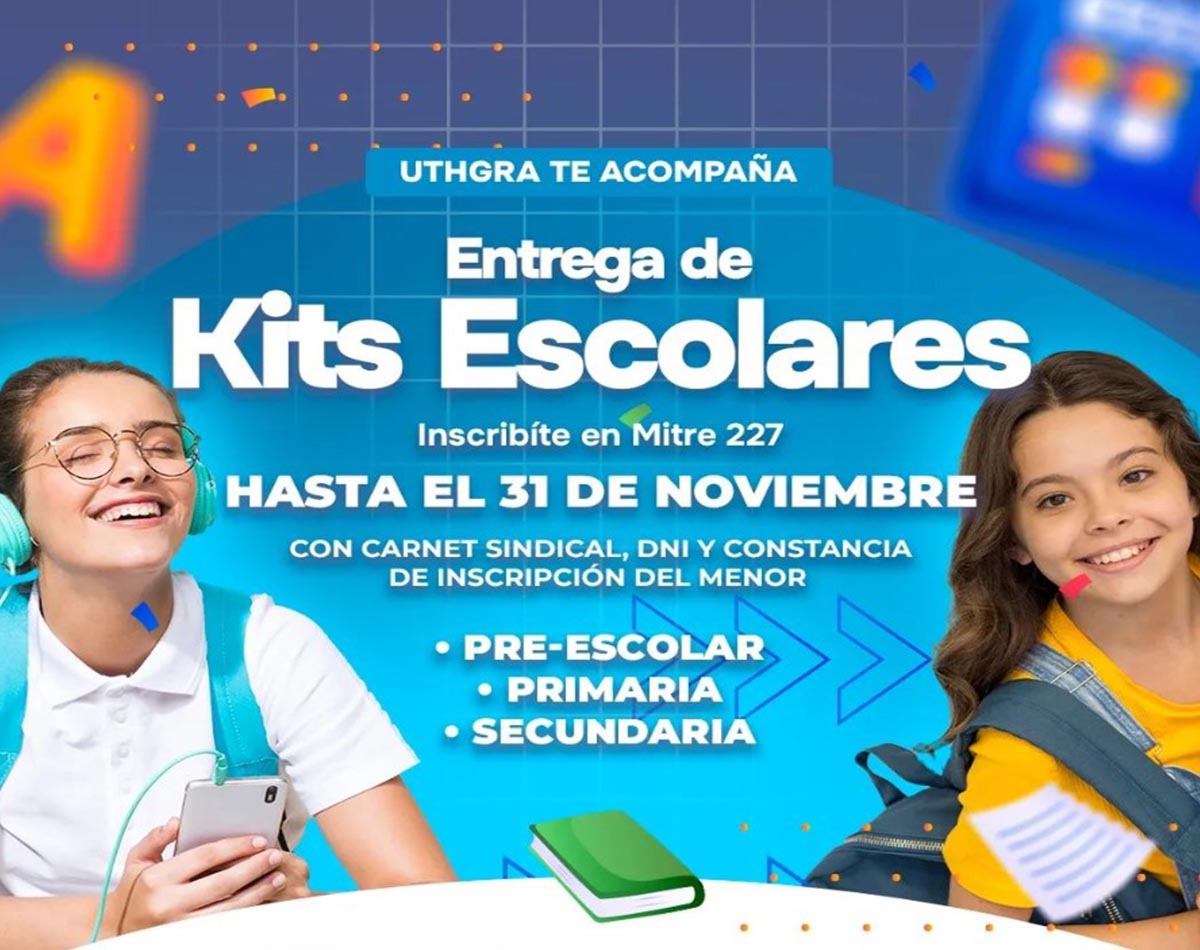 Entrega de mochilas y útiles escolares