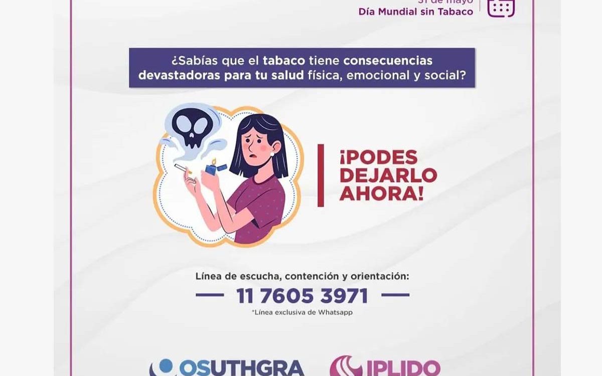 31 de mayo Día Mundial Sin Tabaco