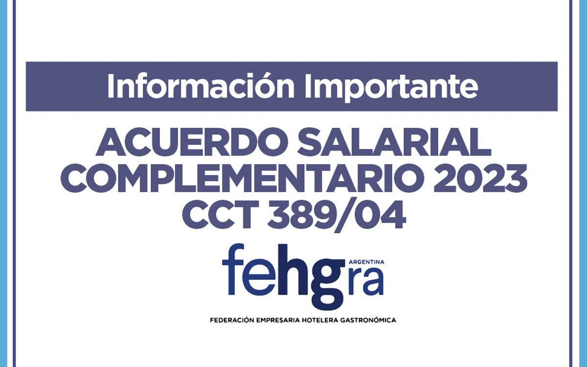 Información importante, acuerdo Salarial 2023/2024